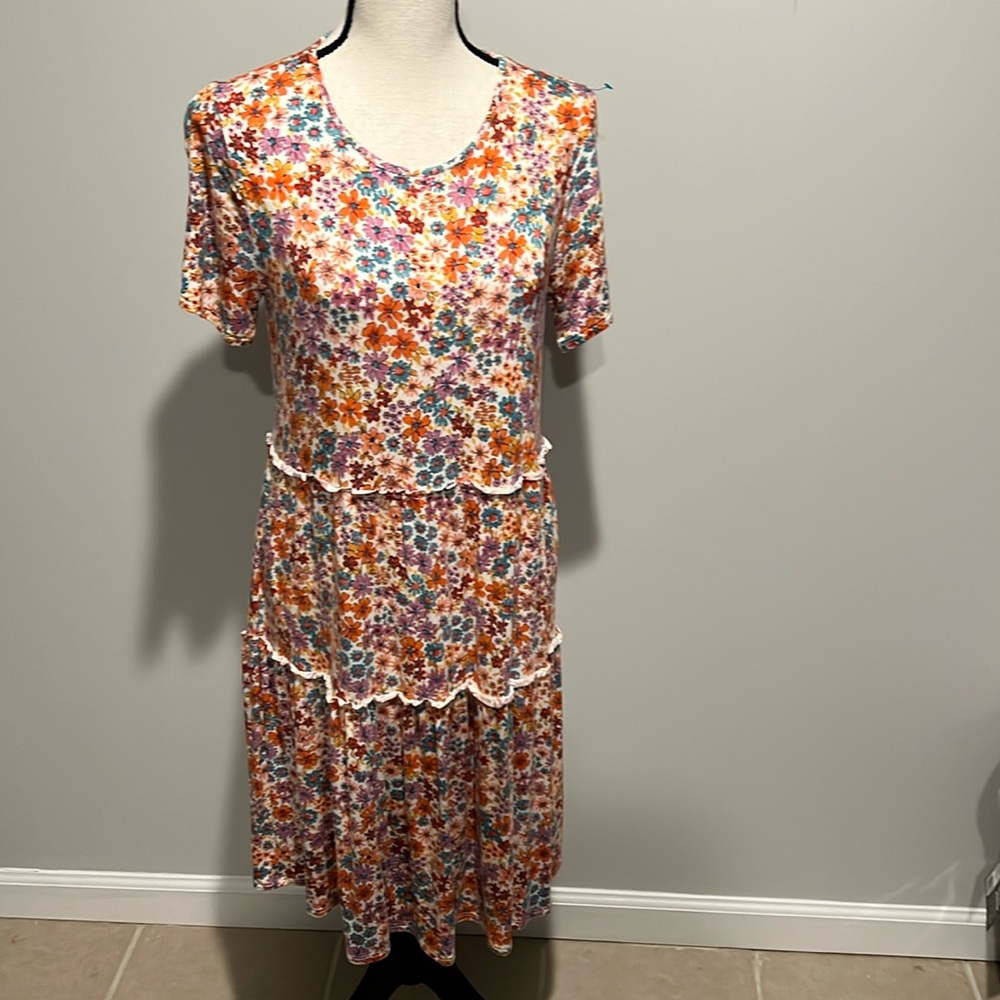 Soft Short Sleeves Summer Dress
